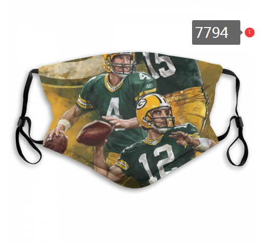NFL 2020 Green Bay Packers #11 Dust mask with filter->nfl dust mask->Sports Accessory